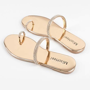 Elegant MissHeel Jeweled Sandals for Women