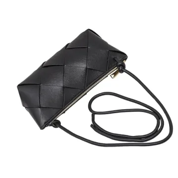 Trendy YUJORY Handmade Woven Crossbody Bag for Women