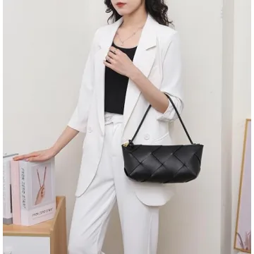 Trendy YUJORY Handmade Woven Crossbody Bag for Women