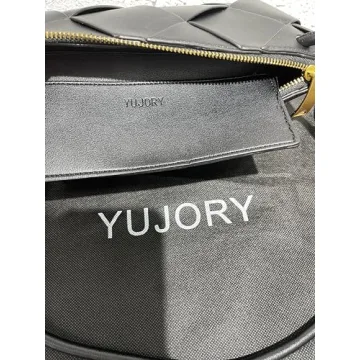Trendy YUJORY Handmade Woven Crossbody Bag for Women