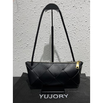 Trendy YUJORY Handmade Woven Crossbody Bag for Women