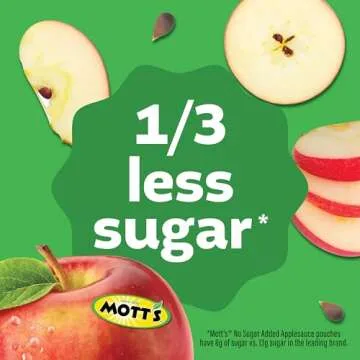 Mott's No Sugar Added Applesauce, Healthy Snack Cups