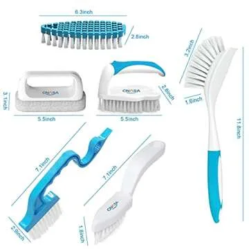 6 Pack Deep Cleaning Brush Set for Home Usage
