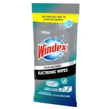 Windex Electronics Wipes – Pre-Moistened Cleaning Solution for Devices