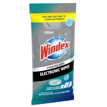 Windex Electronics Wipes – Pre-Moistened Cleaning Solution for Devices