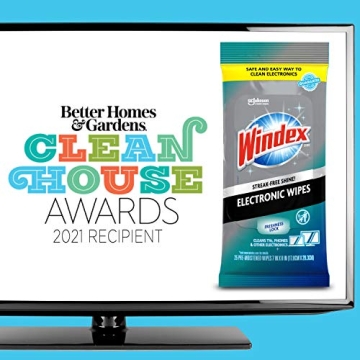 Windex Electronics Wipes – Pre-Moistened Cleaning Solution for Devices