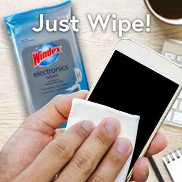 Windex Electronics Wipes – Pre-Moistened Cleaning Solution for Devices