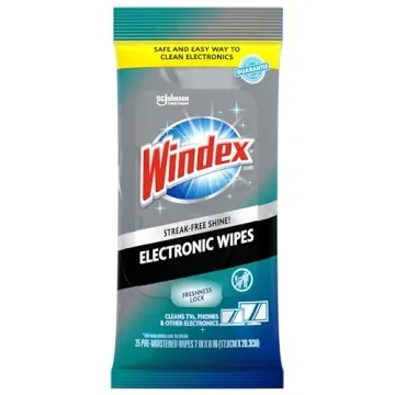 Windex Electronics Wipes – Pre-Moistened Cleaning Solution for Devices