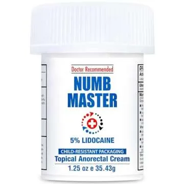 Numb Master 5% Lidocaine Cream Maximum Strength Pain Relief