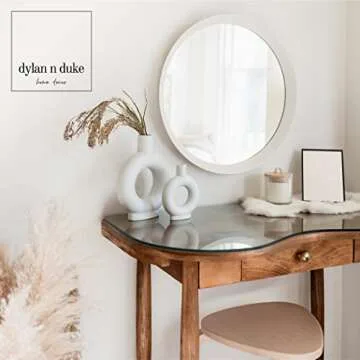 Set of 2 White Ceramic Vase, Vases for Pampas Grass, Vases Home Decor, White Vases for Decor, Ceramic Vase Set, Boho Decor, Vase Decor, Shelf Decor, Table Decor, Mantle Decor, Bookshelf Decor