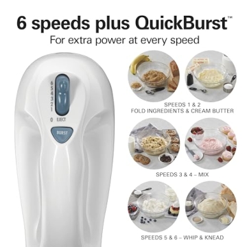 Hamilton Beach 6-Speed Hand Mixer with Whisk & Beaters