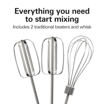 Hamilton Beach 6-Speed Hand Mixer with Whisk & Beaters
