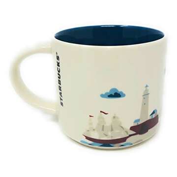 Starbucks Coffee Mug, You Are Here Collection, Boston, 14 Oz