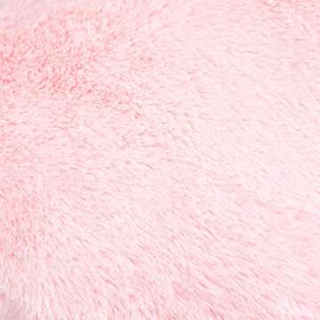 Amazon Basics Kids Pink Heart Pillow, Room Decor, 10.5 in x 4 in