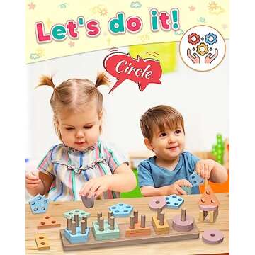 Zartores Montessori Toys for 1 2 3 Year Old Boys Girls Toddlers, Wooden Sensory Toys for Ages 2-4 0-...