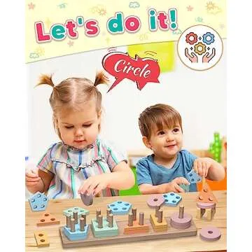 Zartores Montessori Toys for 1 2 3 Year Old Boys Girls Toddlers, Wooden Sensory Toys for Ages 2-4 0-...