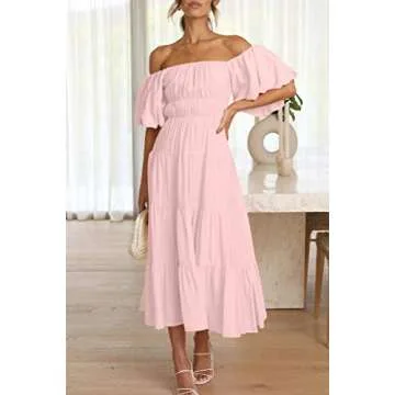 LILLUSORY Pink Spring Dresses for Women 2023