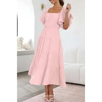 LILLUSORY Pink Spring Dresses for Women 2023