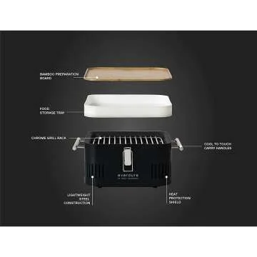 Everdure CUBE Portable Charcoal Grill for Easy BBQ
