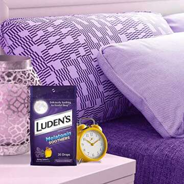 Ludens Melatonin Soothers, Honey Lavender Flavor, 30 Count