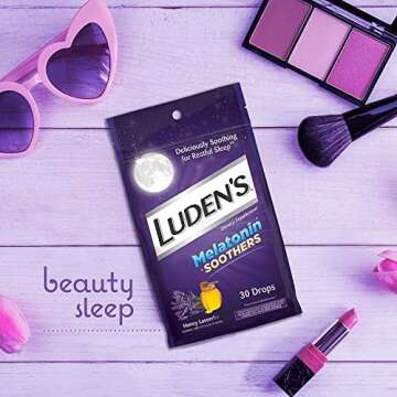 Ludens Melatonin Soothers, Honey Lavender Flavor, 30 Count