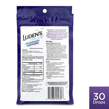 Ludens Melatonin Soothers in Honey Lavender 30 Count