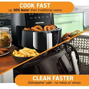 Gourmia Air Fryer Digital 6 Quart with 12 Presets and Power