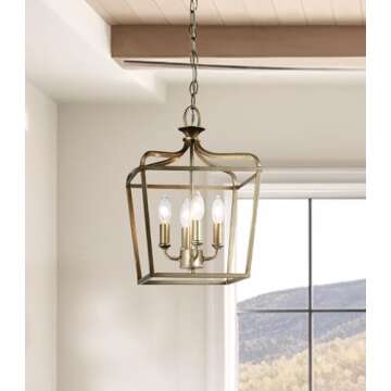 Minka Lavery 4-Light Brio Gold Ceiling Pendant Chandelier