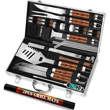 Heavy Duty BBQ Grill Tool Set - 30pcs Essentials