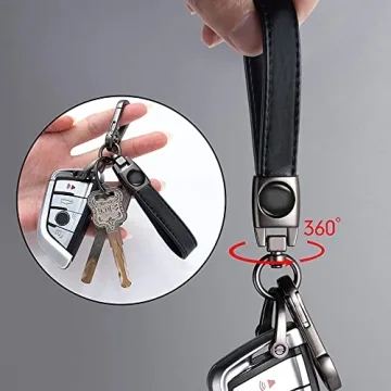 Stylish YUNHECHUHAI BMW Car Keychain - Durable Zinc Alloy Accessory