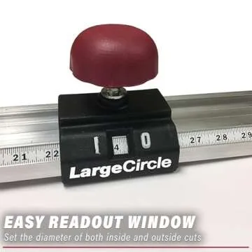 Milescraft 1219 Circle Guide Kit- Precision Router Circle Cutting Jig For Cutting/Routing Circles From 1.5” Up To 52” with Offset Base
