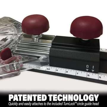 Milescraft 1219 Circle Guide Kit- Precision Router Circle Cutting Jig For Cutting/Routing Circles From 1.5” Up To 52” with Offset Base