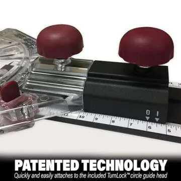 Milescraft 1219 Circle Guide Kit- Precision Router Circle Cutting Jig For Cutting/Routing Circles From 1.5” Up To 52” with Offset Base