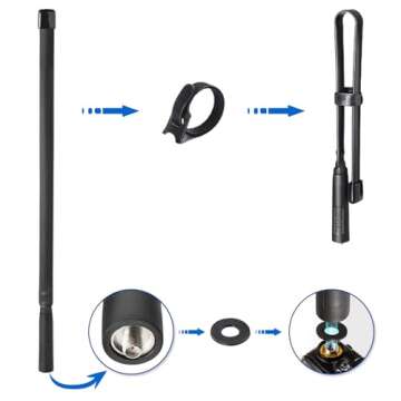 Bingfu 18.5" Tactical Antenna for VHF UHF Ham Radios