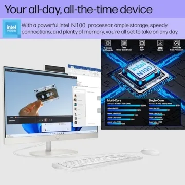 HP 24 Touchscreen All-in-One PC with Intel Processor