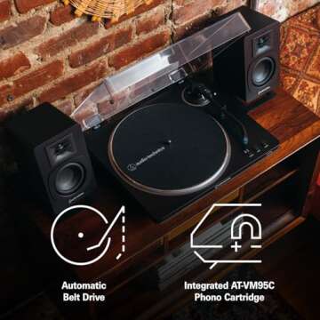 Audio-Technica AT-LP70X Fully Automatic Belt-Drive Turntable - Black/Bronze