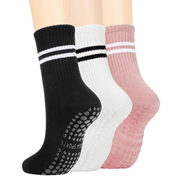 Stylish Pilates Socks with Grips for All Fitness Enthusiasts
