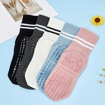 Stylish Pilates Socks with Grips for All Fitness Enthusiasts