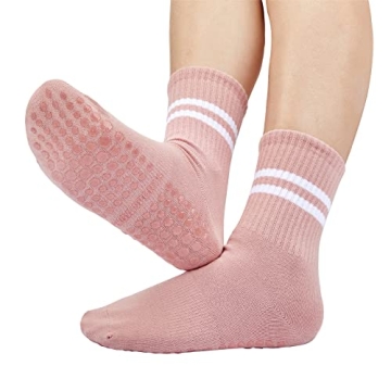 Stylish Pilates Socks with Grips for All Fitness Enthusiasts