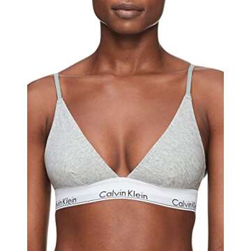 Calvin Klein Women's Modern Cotton Triangle Bra | Lightweight & Stylish Comfort