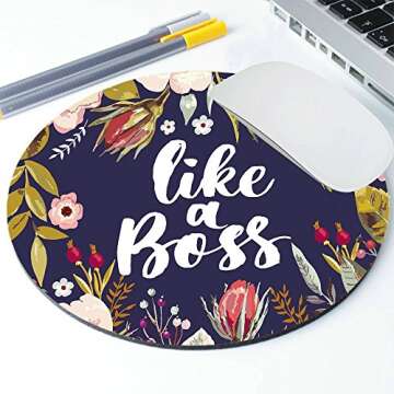 Mouse pad, Desk Accessories, Mousepad, Desk Decor Office Decor, Floral Mouse pad, Dorm Decor, Floral Mousepad