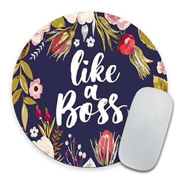 Mouse pad, Desk Accessories, Mousepad, Desk Decor Office Decor, Floral Mouse pad, Dorm Decor, Floral Mousepad