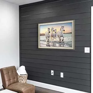 Elegant Seaside Horse Canvas Wall Art for Home Decor