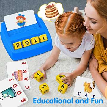 NARRIO Letter Matching Game for Kids Aged 3-8