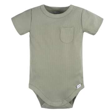 Gerber Baby Olive Bodysuit & Shorts Set | 6-9 Months