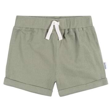 Gerber Baby Olive Bodysuit & Shorts Set | 6-9 Months