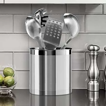 Oggi Jumbo Utensil Holder - Stainless Steel & Durable