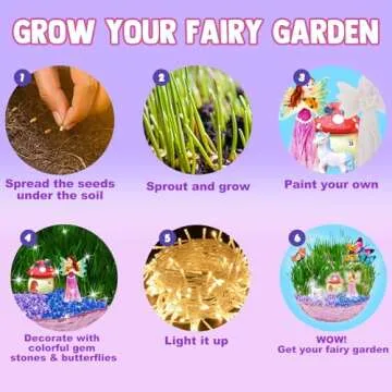 Catcrafter Fairy Garden Kit for Kids | Magical Gardening Kit