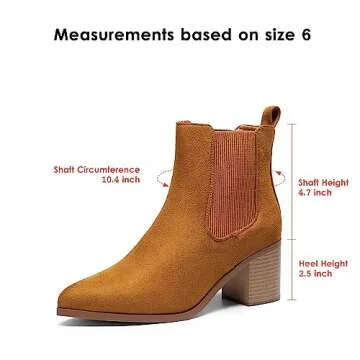 DREAM PAIRS Retro Chelsea Ankle Boots for Women