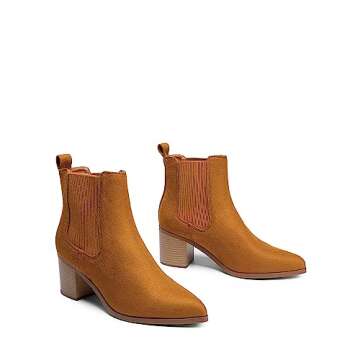 DREAM PAIRS Retro Chelsea Ankle Boots for Women